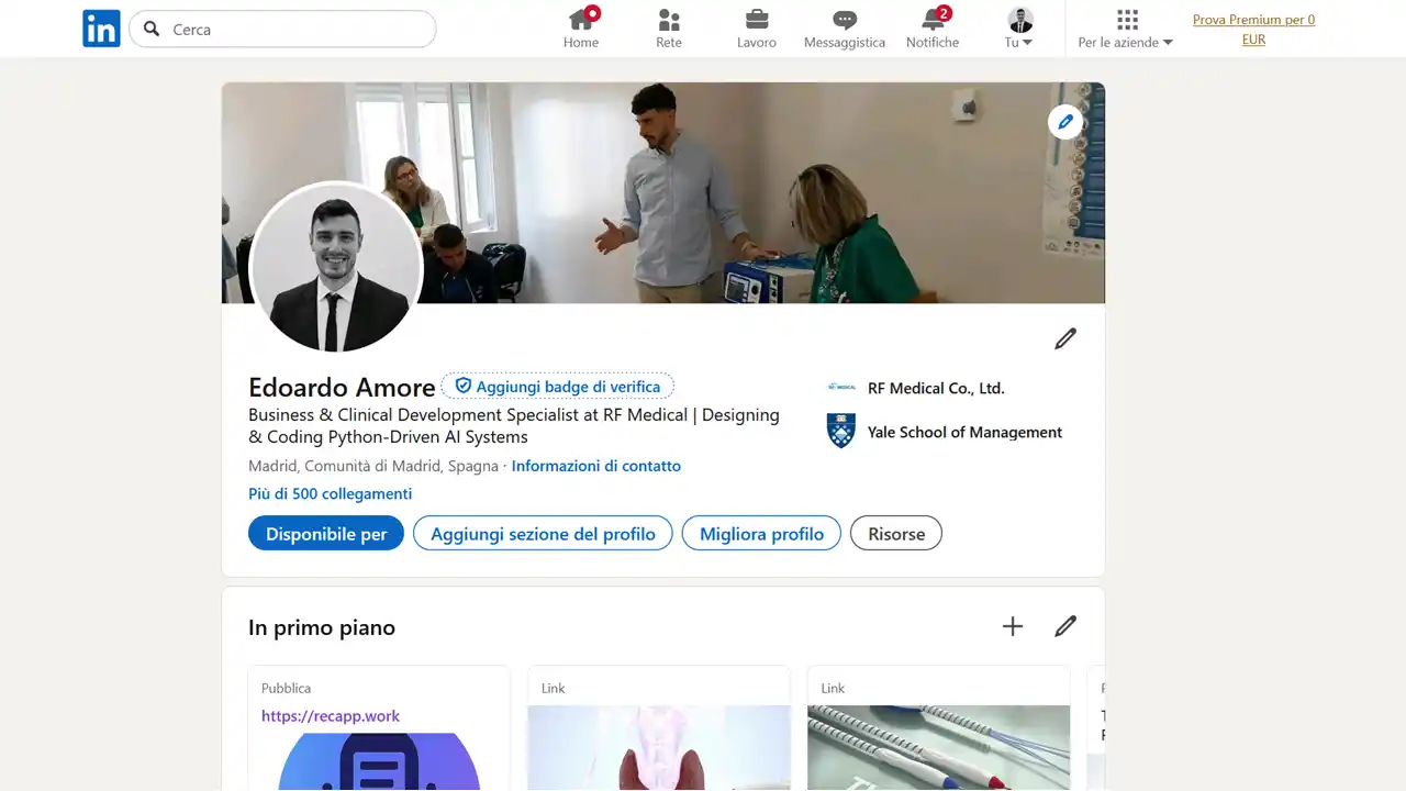 Check me out on LinkedIn